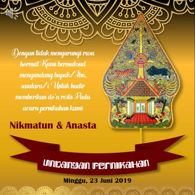 Undangan Pernikahan Digital | Undangan Digital Wayang Jawa Code : WPT025