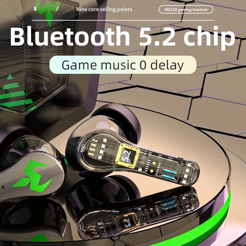 (COD) N35 Headset Bluetooth Gaming TWS with Mic 9D Bass Stereo Handset Water Proof Earbud 5.2 Wireless Earphone Henset Heandset Hedset Hetset Headphone Hanset Headset