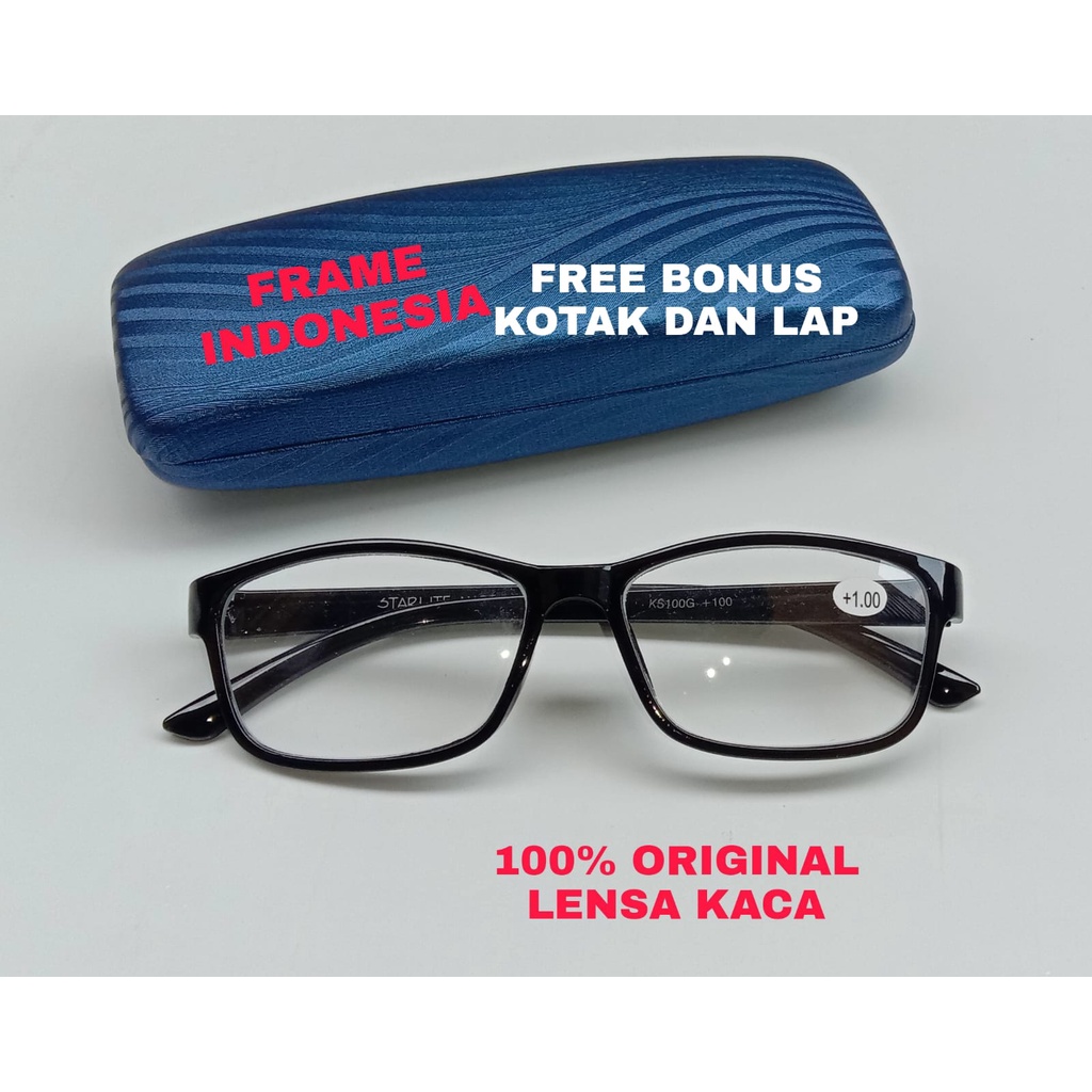 Kacamata baca plus super fokus lensa kaca asli kacamata baca rabun dekat autofokus pria wanita