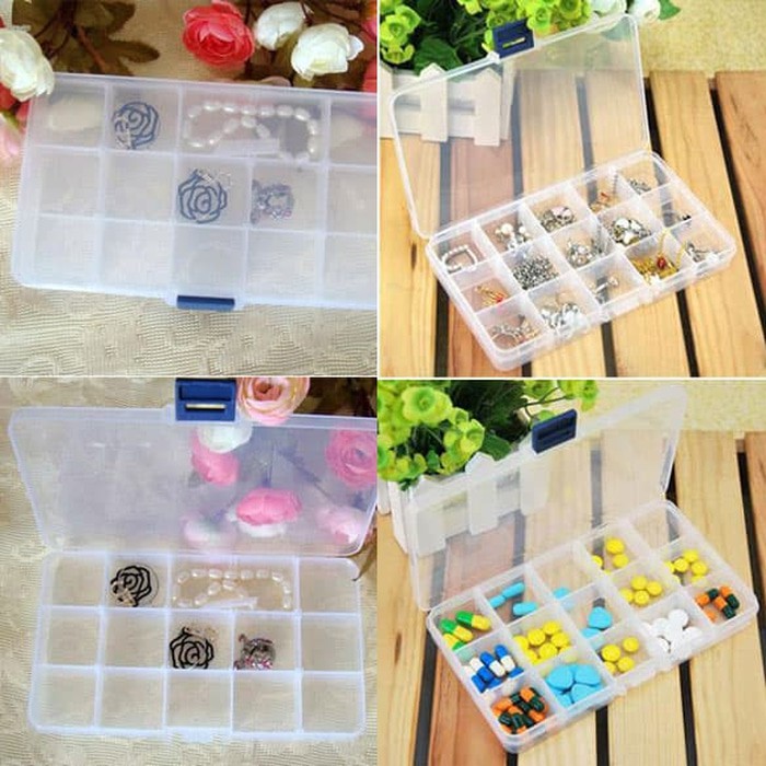 15 Compartment Jewelry Storage Box