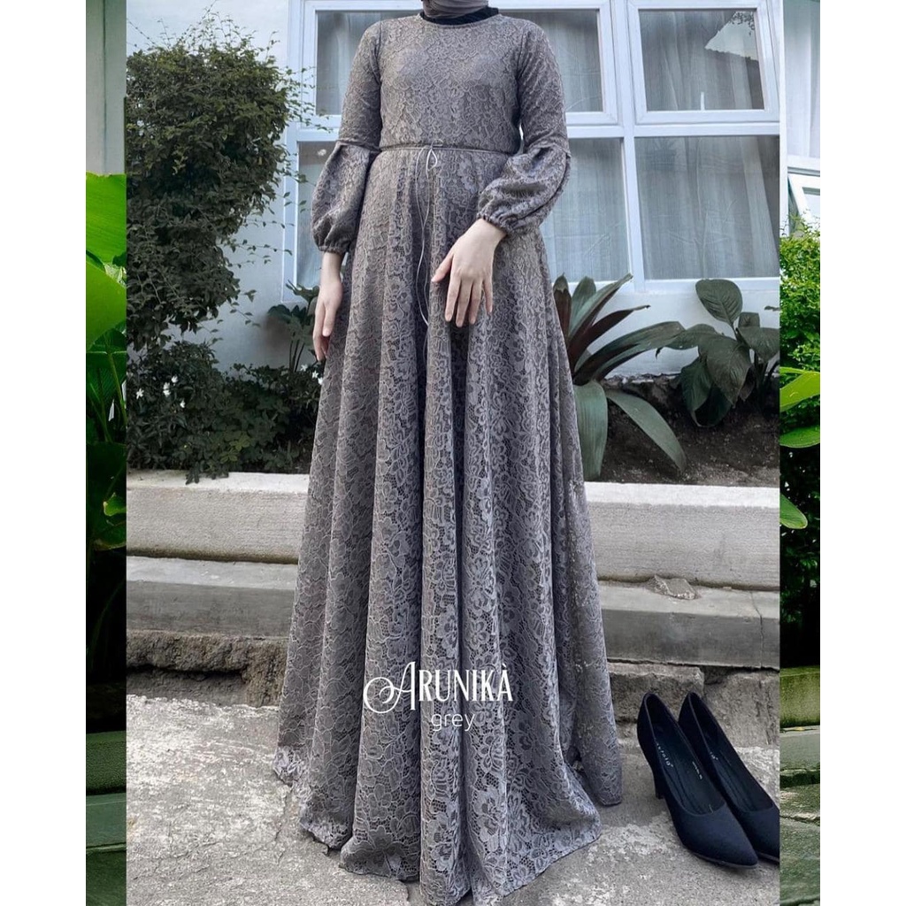 Dress Kondangan Full Brokat Baju Kondangan Baju Syari Brokat Busana Muslim Baju Muslim 2021 Dress Mu