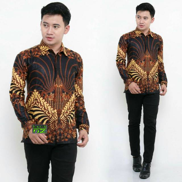 HEM BATIK  PRIA LENGAN  PANJANG  P Shopee  Indonesia