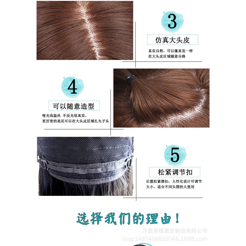WDA-13 wig rambut palsu pendek bob daily natural wanita hitam dark