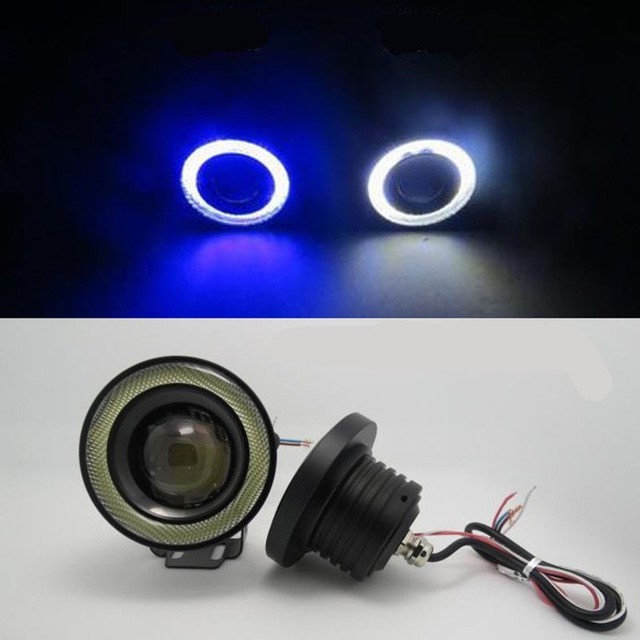 Cuci Gudang Foglamp Led Angel Eyes 76mm Projector Universal