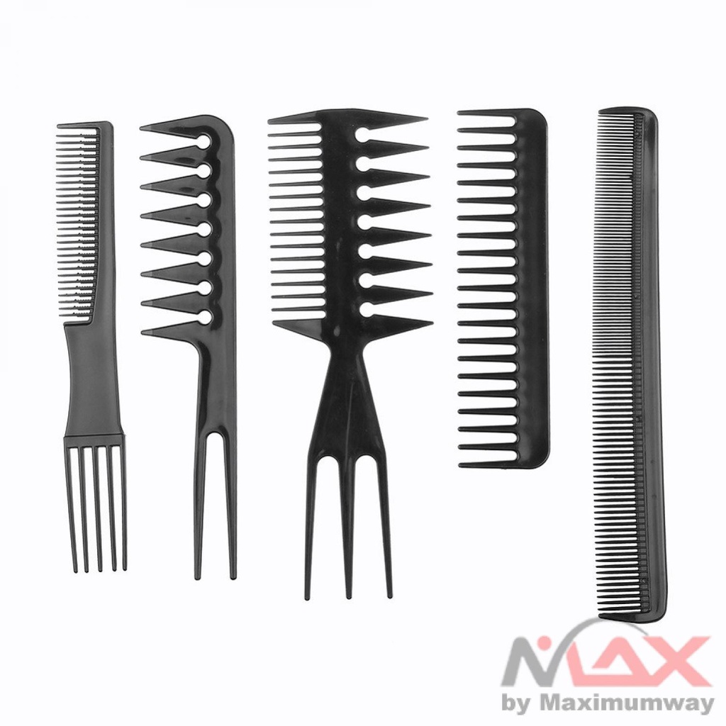 Sisir Tata Rias Rambut SALON PROFESSIONAL Anti Static 10 set profesional Stylist Anti-static Hairdressing Combs,Multifunctional Hair Design Hair Detangler Comb Makeup Barber Haircare Styling Tool Set