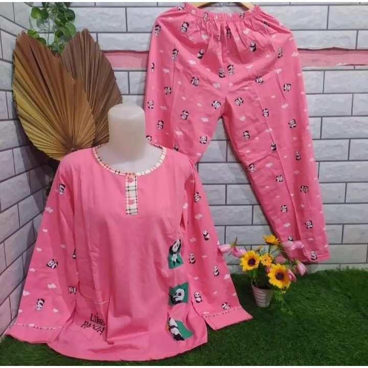 SETELAN BAJU TIDUR LENGAN PANJANG CELANA PANJANG (PP) BRAND TESSA