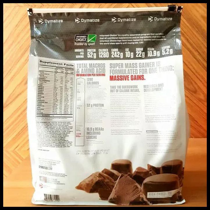 D18V Dymatize Supermass Super Mass Gainer 12Lbs 12 Lbs 12Lb 12 Lb Weight Wsdn