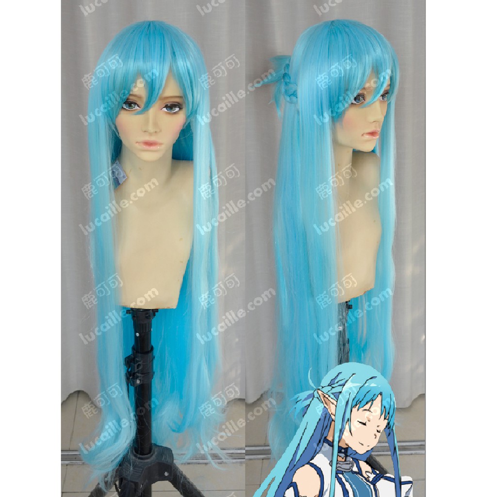 Costume Halloween Kostum Pesta WIG LUCAILLE ASUNA BLUE