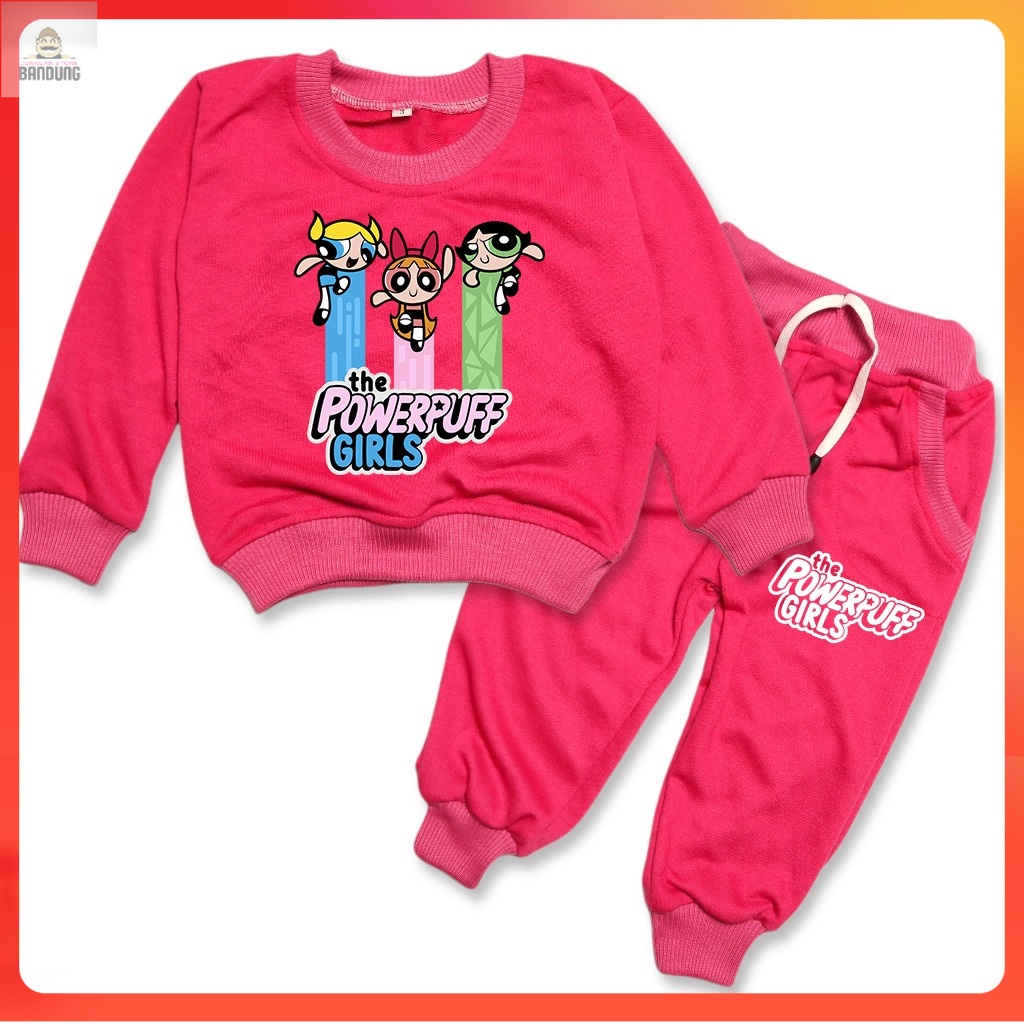 BARANGSAE - Setelan Anak Jogger Powerpuff Girls 01 - Baju Setelan Anak Powerpuff Girls 01 - Setelan 