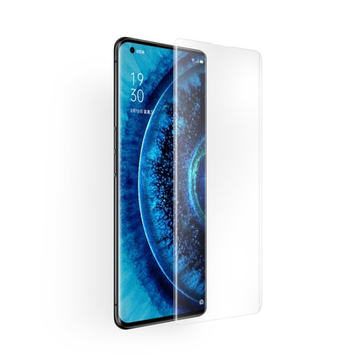 TEMPERED GLASS UV OPPO FIND X3 X3 PRO X2 X2 PRO ANTI GORES KACA 3D CURVED NANO LIQUID GLASS