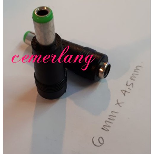 6.0mm * 4.5mm Sambungan Jack DC / Female to Male Over Connector Jack DC 6,0 mm x 4,5 mm