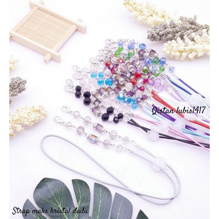 Strap mask  kristal dadu