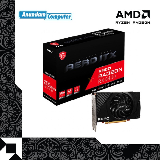 MSI AMD Radeon RX 6400 Aero ITX RX6400 VGA Graphics Card