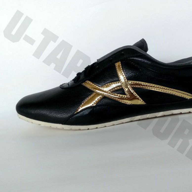 Sepatu Wushu Shoes Hitam Black Kulit