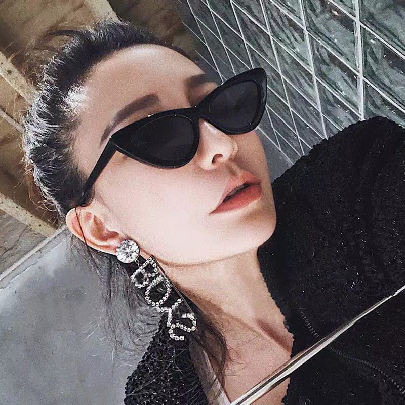 Kacamata Segitiga Semangka Fashion Wanita Cat Eye Triangle Sunglasses