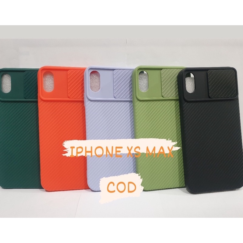 CASE IPHONE XS MAX -SOFCASE SLIDE IPHONE XS MAX PELINDUNG KAMERA CASE -BENUA DUNIA