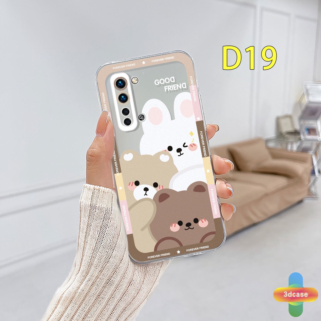 Soft TPU Case Realme C11 2021 C21Y C31 C35 C15 C21 C25 C20 C3 C12 C2 C25S 5S 5 5S 5i C17 7i C1 C25Y C2 C3i 6i C20A realme Narzo 20 10 10A 20A 30A A7 A5S A15 A16 Y12 Y20 Y15S A03 Ins Cartoon Cute Camera Protection Case