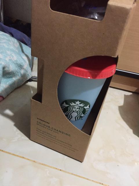 Tumbler Starbucks Reuseable Changing Color