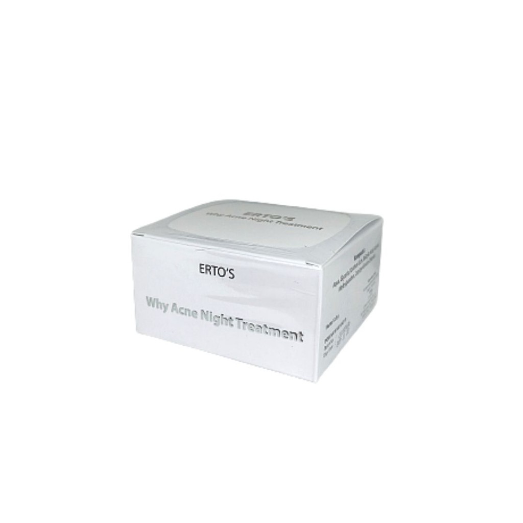 ERTOS WHY ACNE NIGHT TREATMENT SKINCARE BPOM CREAM MALAM PERAWATAN KECANTIKAN WAJAH ORIGINAL BPOM