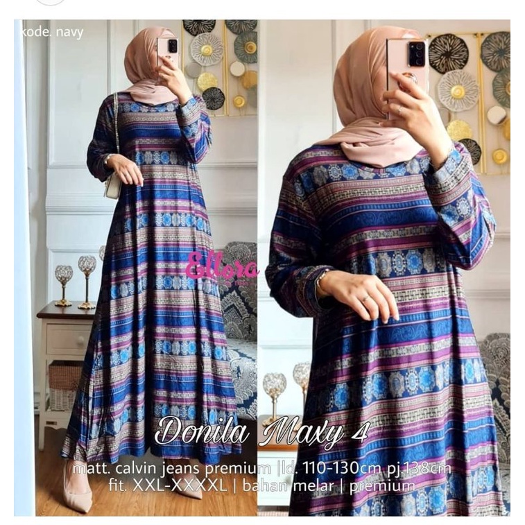 Sabana Dress - Gamis Calvin Jeans Terbaru LD110 / Indina Maxy / R.26 - 023-5684