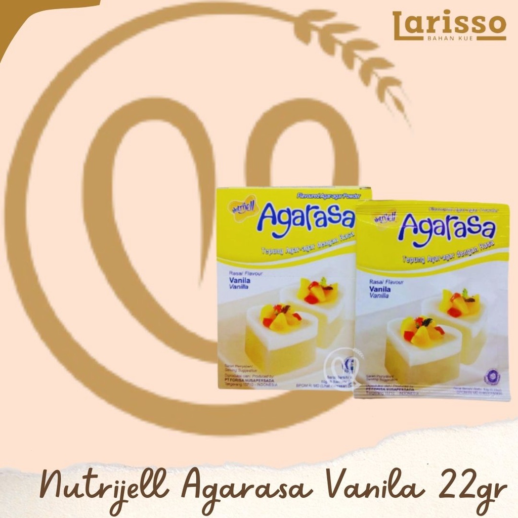 

NUTRIJELL AGARASA TEPUNG AGAR AGAR RASA VANILA 10GR