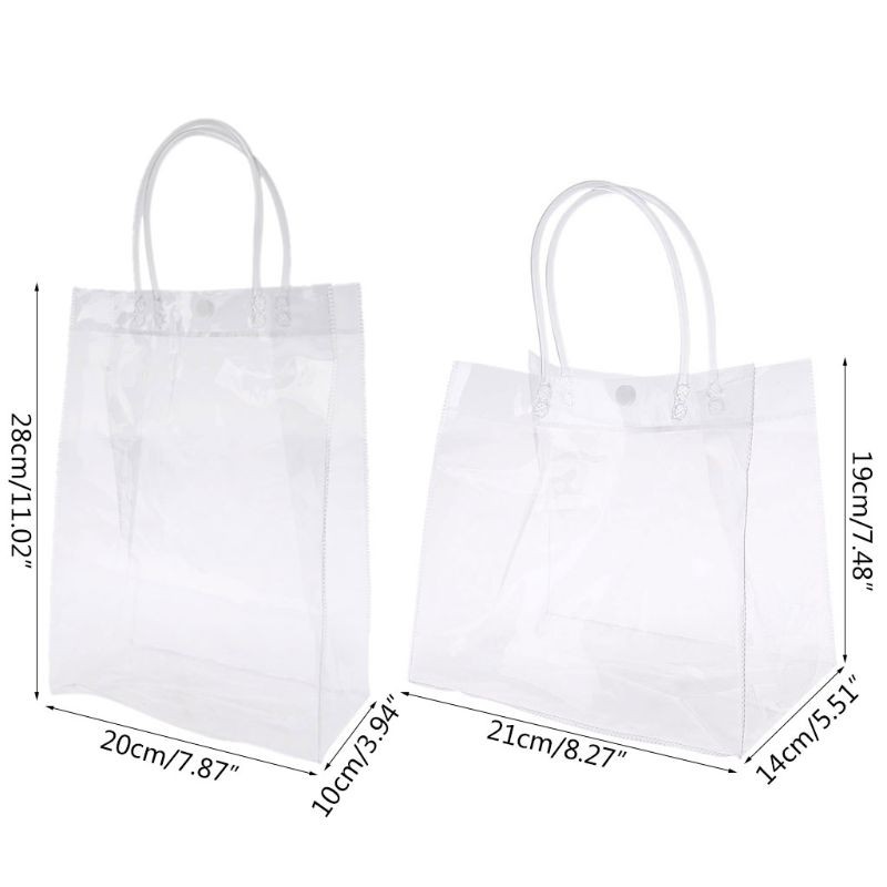 pvc clear tote bag