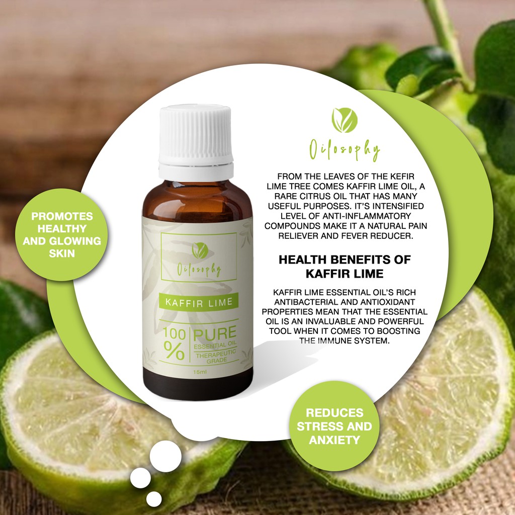 KAFFIR LIME ESSENTIAL OIL | 100% PURE ESSENTIAL OIL |