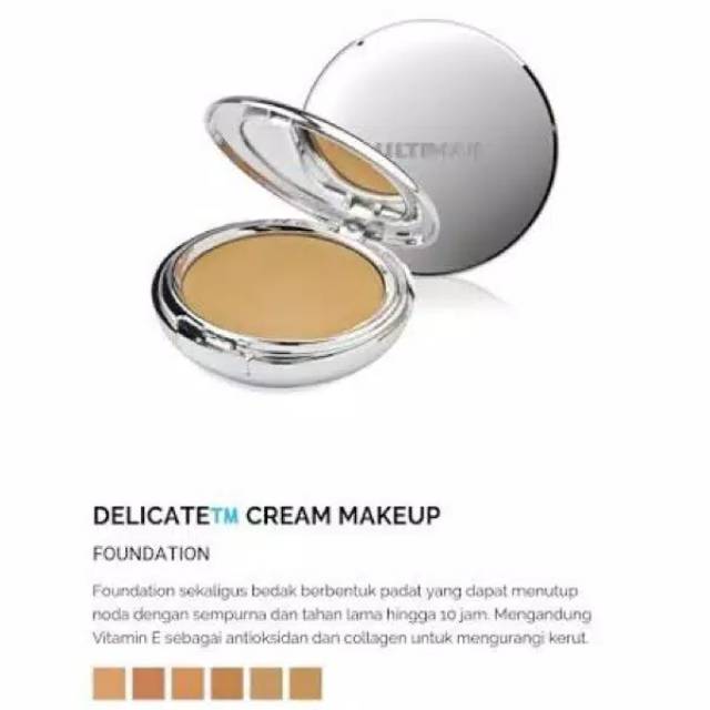 ULTIMA II REFILL DELICATE CREME POWDER MAKEUP | ULTIMA 2 WAY CAKE FOUNDATION REFIL BEDAK