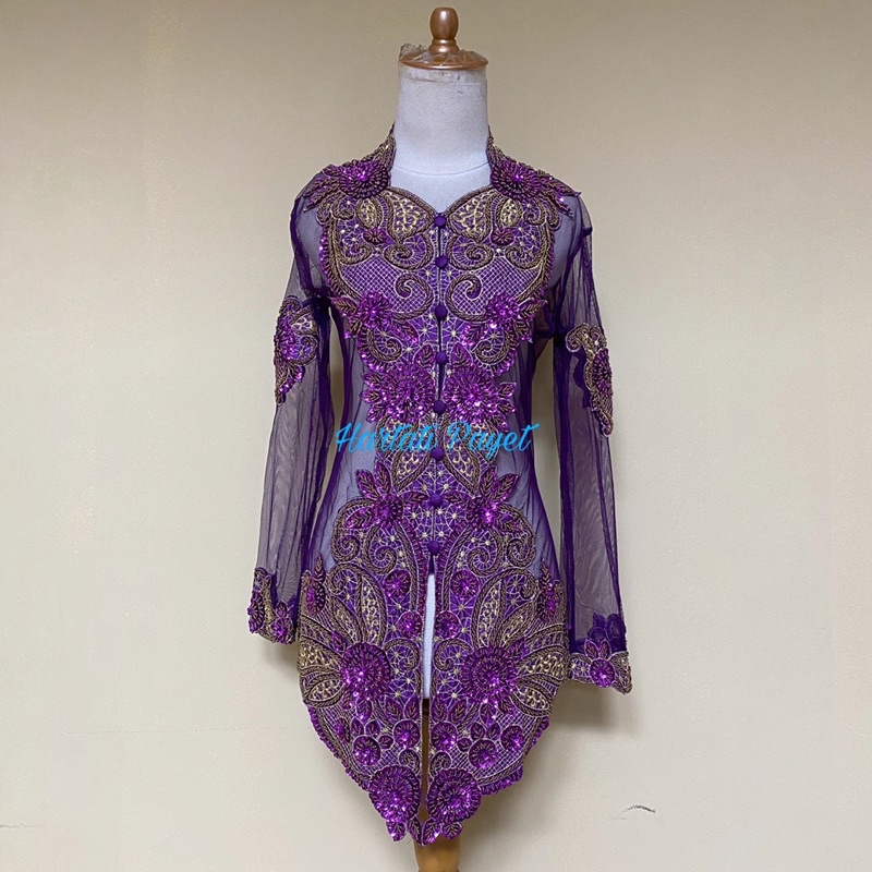 READY Kebaya Atasan Akad Full Payet / Kebaya Pengantin / Kebaya Pagar Ayu / Kebaya Ibu Besan Bordir / Wisuda