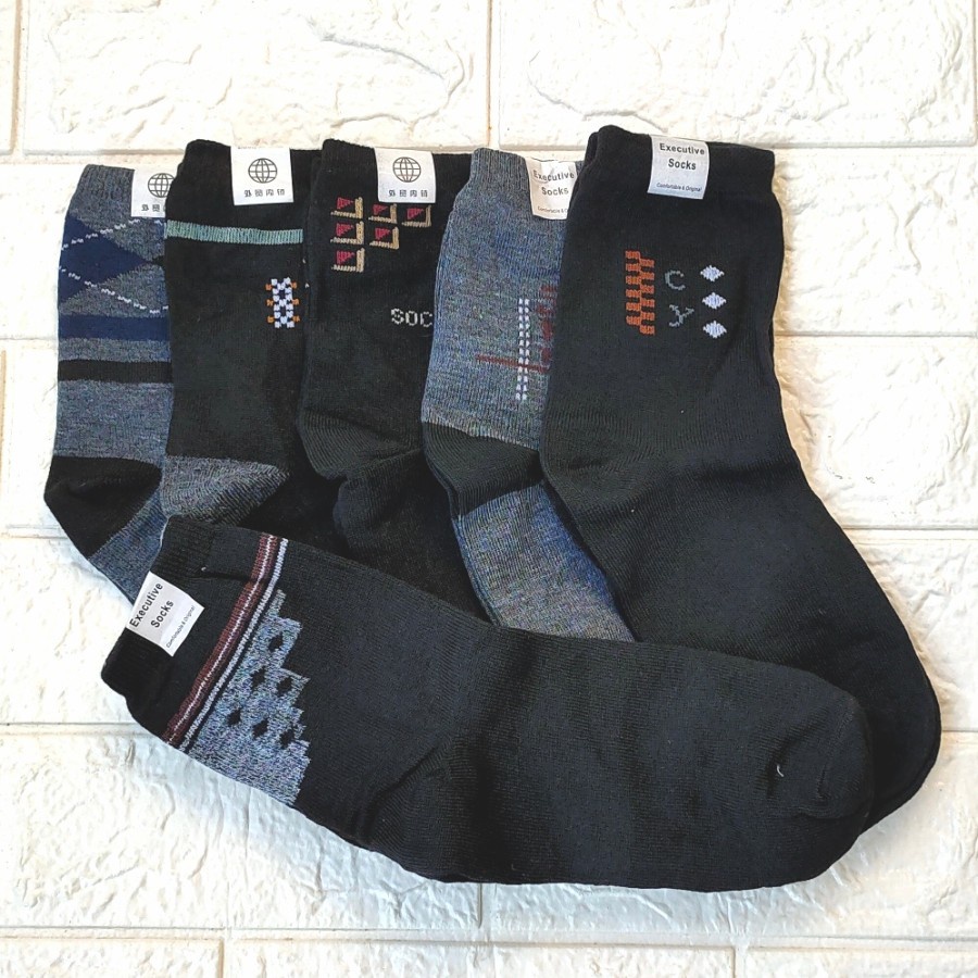 Kaos Kaki Pria Men Socks Setengah Betis SET ISI 3 Pasang