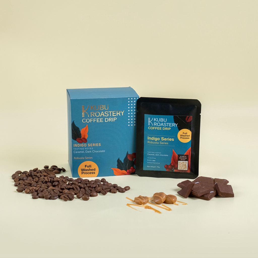

INDIGO SERIES COFFEE DRIP ROBUSTA - 15 GR (7 pack/box)