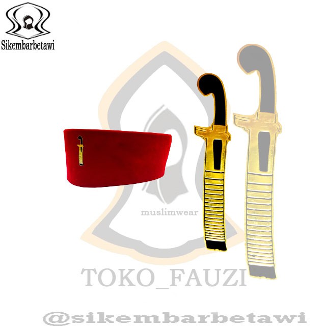 Pin Golok Accesoris Peci Pin Golok Cabut Pin Peci Pin Betawi Pin Golok Cabut Pin Betawi Termurah