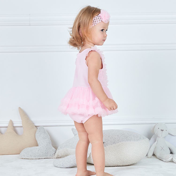 (free bandana) 0-12bln | JUMPER RUFFLE BASIC BAYI | JUMPSUIT ROMPER BAJU PAKAIAN ANAK catalog YQER YG