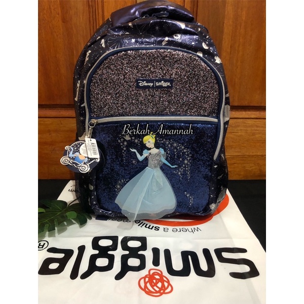 Tas Sekolah Backpack Anak Perempuan Princess Disney Cinderella Original - Ukuran 42x12x30 cm, Desain