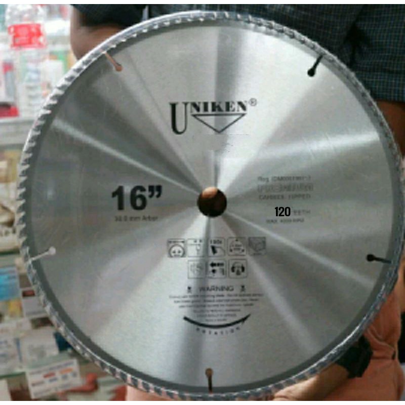 mata gergaji alumunium TCT UNIKEN UK : 16" X 120 T