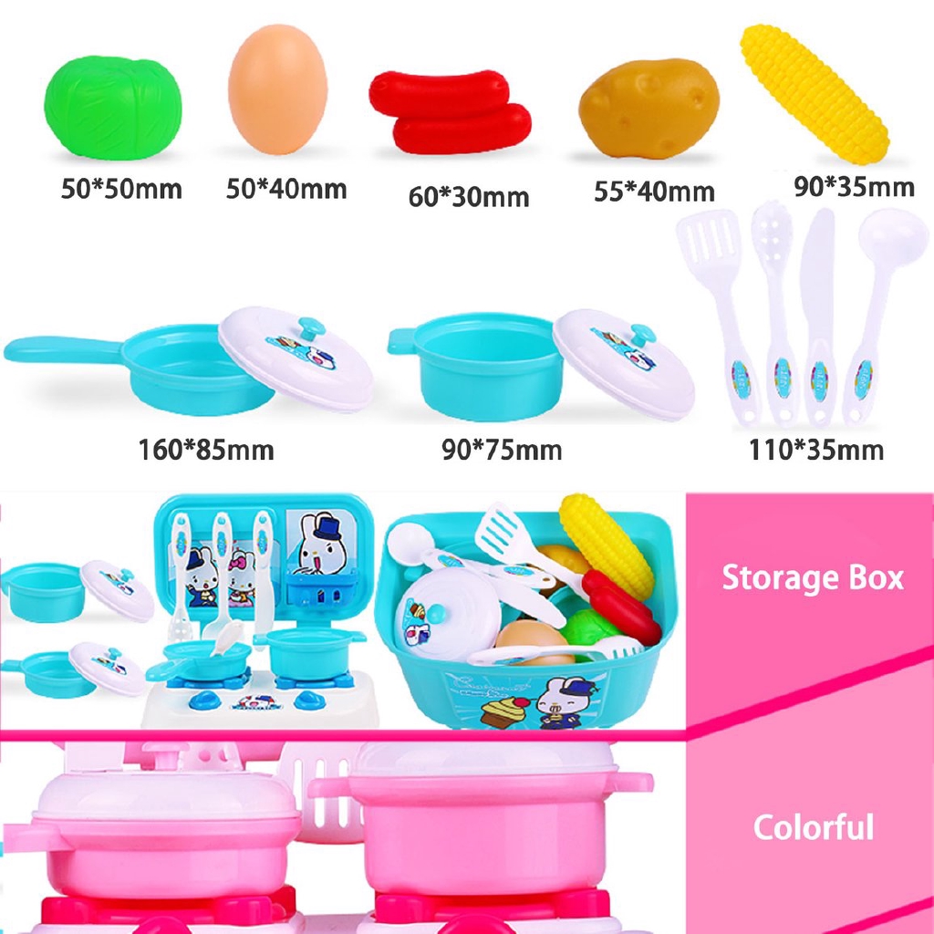 16pcs Set Puzzle Makanan Kartun Vivid Sayuran Untuk Dapur