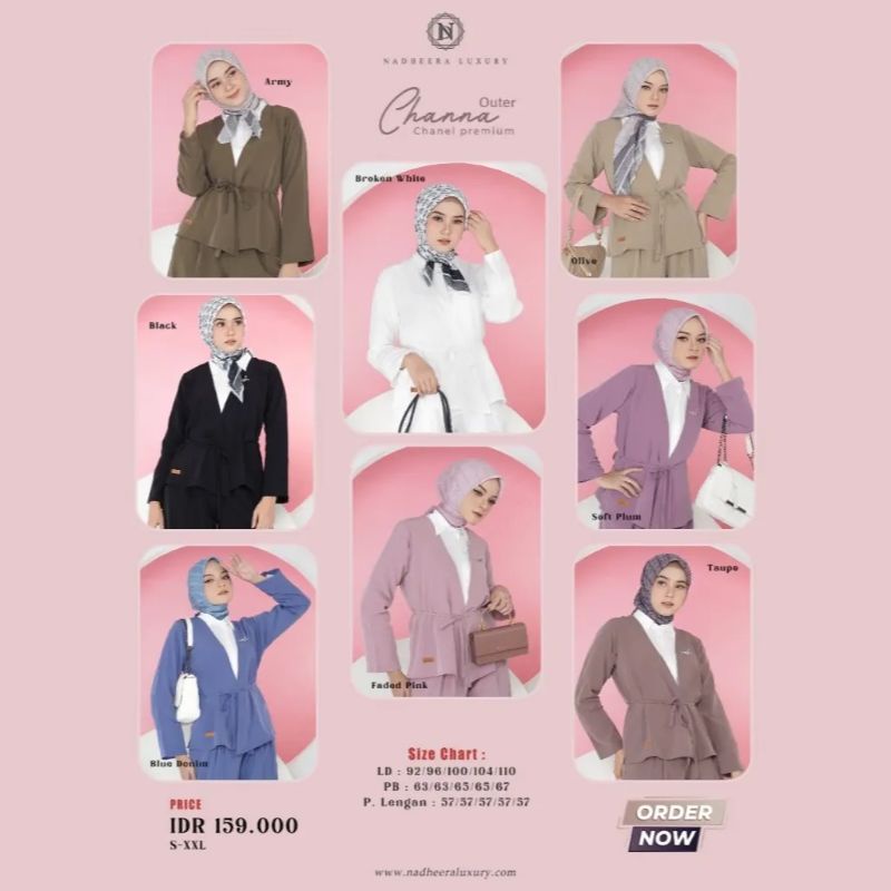 CHANNA OUTER by Nadheera Luxury [ NEW - Nadheera Outer Series ] Cardigan Nadheera Luxury