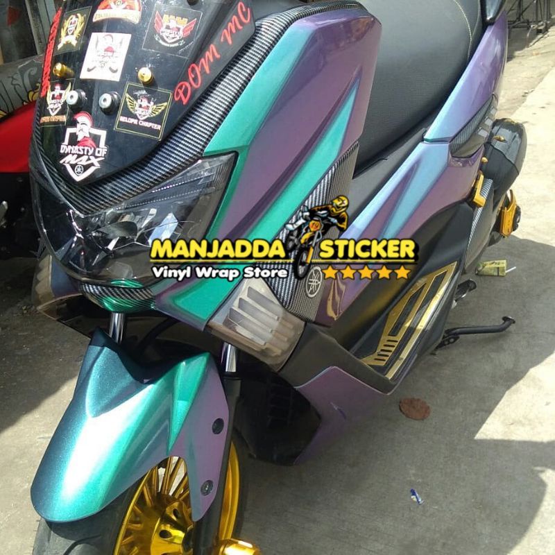 Permeter Stiker Skotlet Ungu Taro Kualitas Premium Bahan Tebal Mudah Dipasang