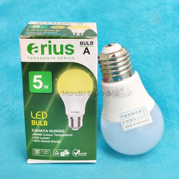 Lampu Bohlam LED 3W 5W 7W 9W Kuning Warm White Garansi - Lampu LED Warm White Kuning Bergaransi 3 5 7 9 Watt