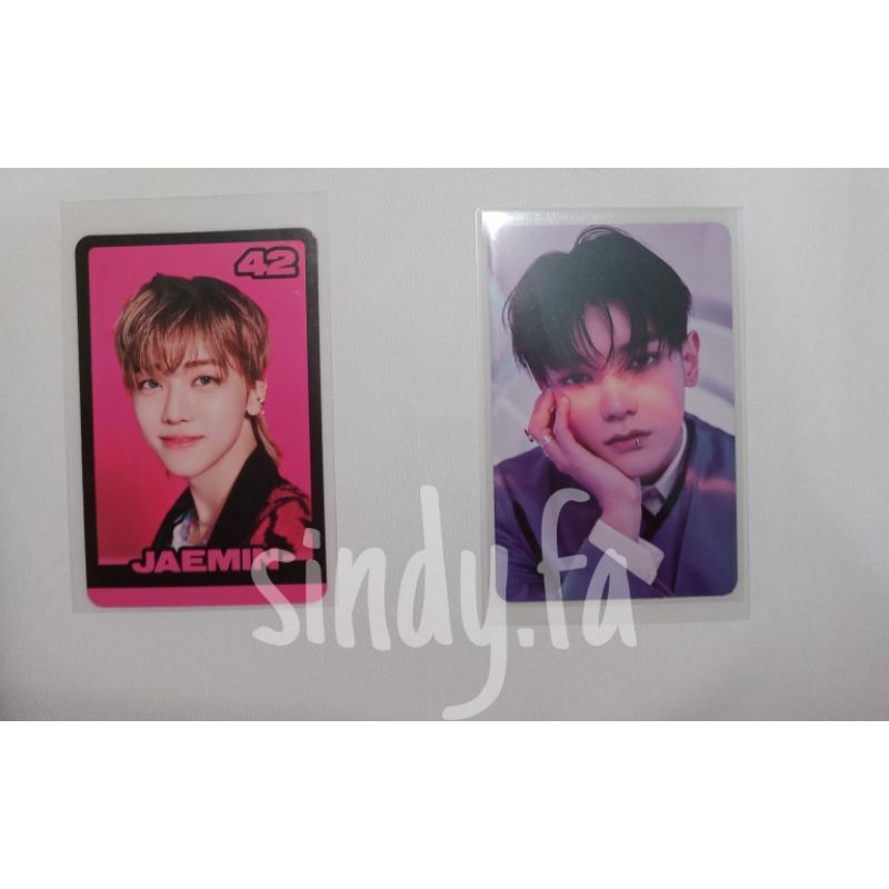 md id card + photocard set universe (taeyong konsep) dan jaemin trading card konsep glitch mode