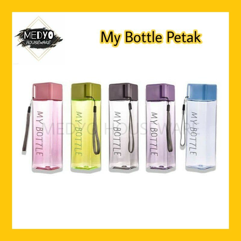 My Bottle Kotak 500ml Botol Air Minum My Bottle Persegi Free Tali