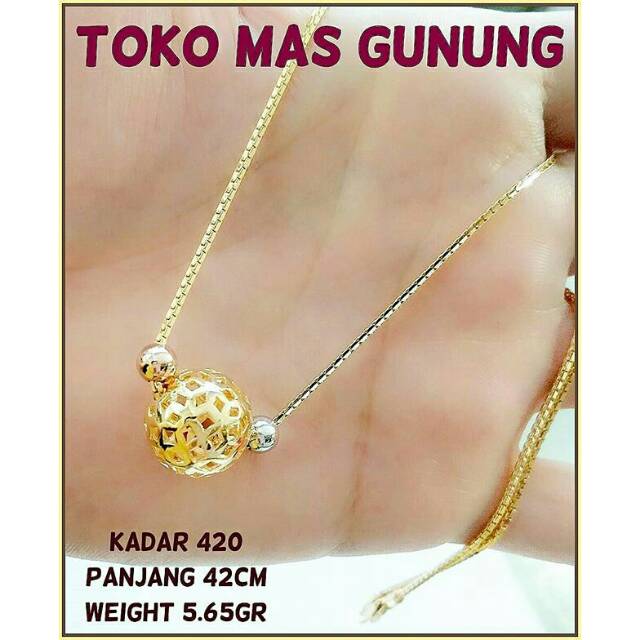 Kalung Emas Italy Santa Dior 420