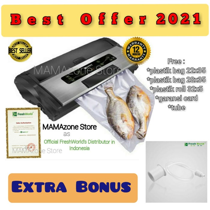 Freshworld Vacuum Sealer Fw3150S Fw 3150S Fw-3150S Tvs 3150S Tvs-3150S