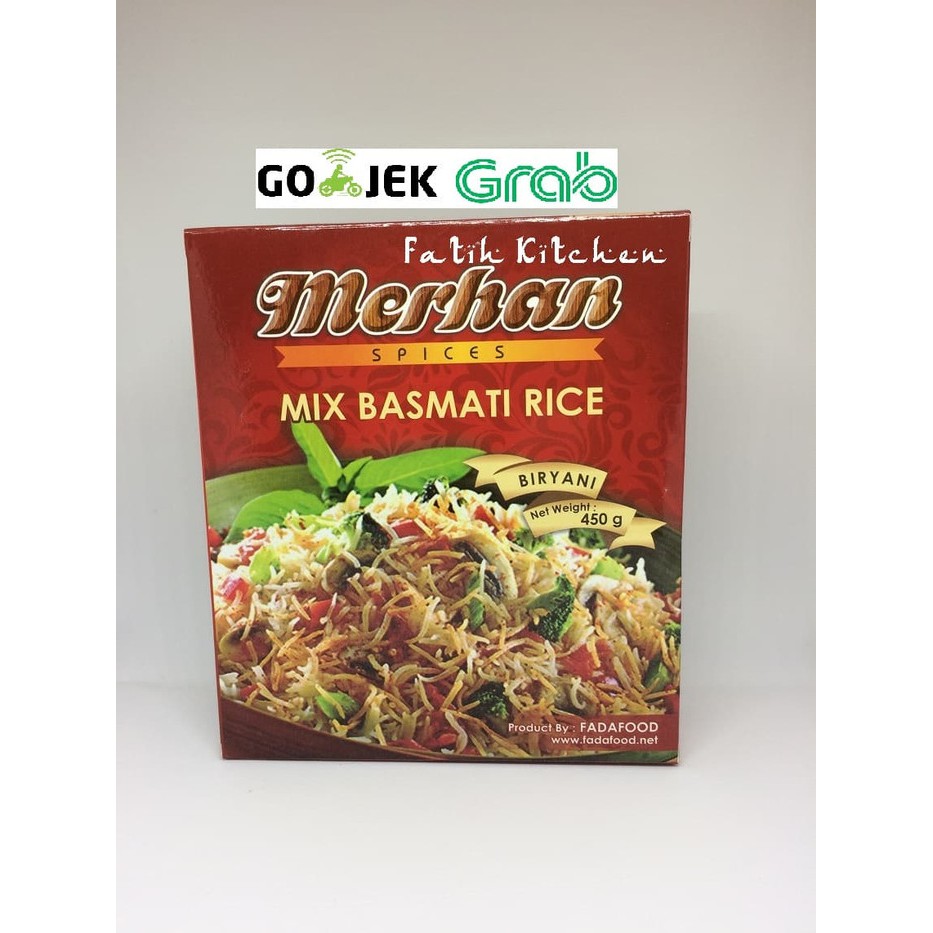

NASI BRIYANI DARI MERHAN SPICES MIX BASMATI RICE BIRYANI