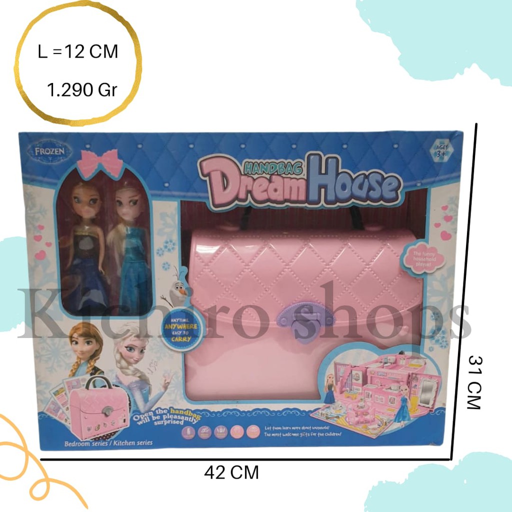 Mainan Frozen Dream House Handbag Bedroom Series Tas Frozen - Kichiro Shops