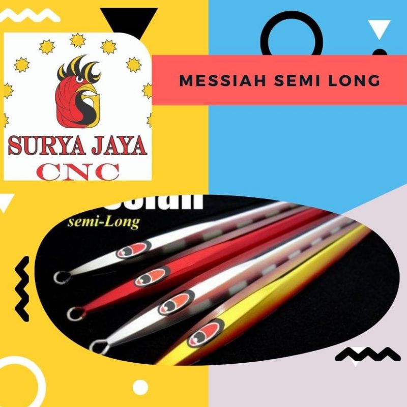 Cetakan Metal Jig MESSIAH SEMI-LONG 350,400,450,500,600gram