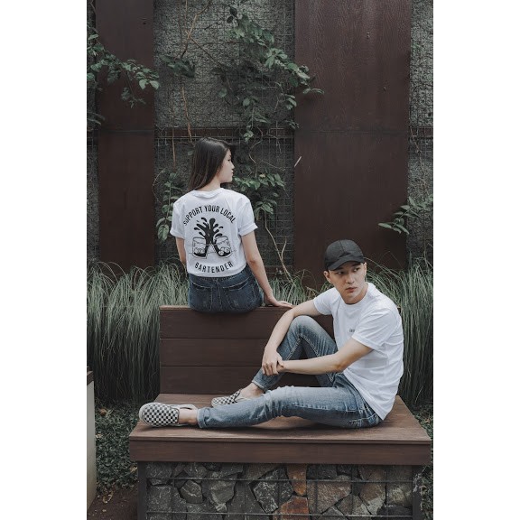 Kaos Streetwear Style - Bartender Edition - White