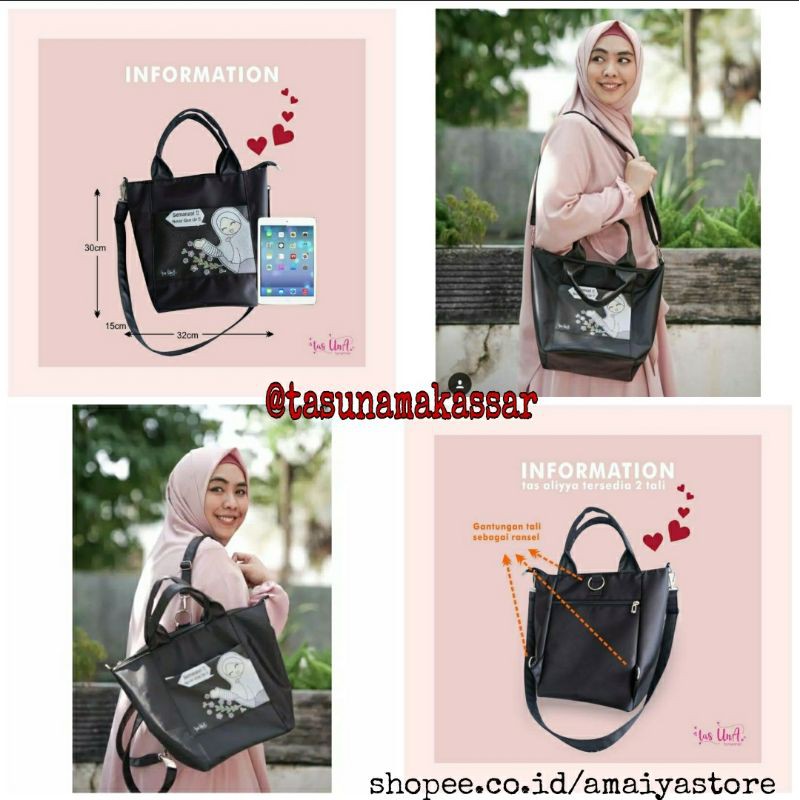 ALIYYA BAG by Tas Una  Tas Wanita Muslimah / RANSEL MUSLIMAH ALLIYA