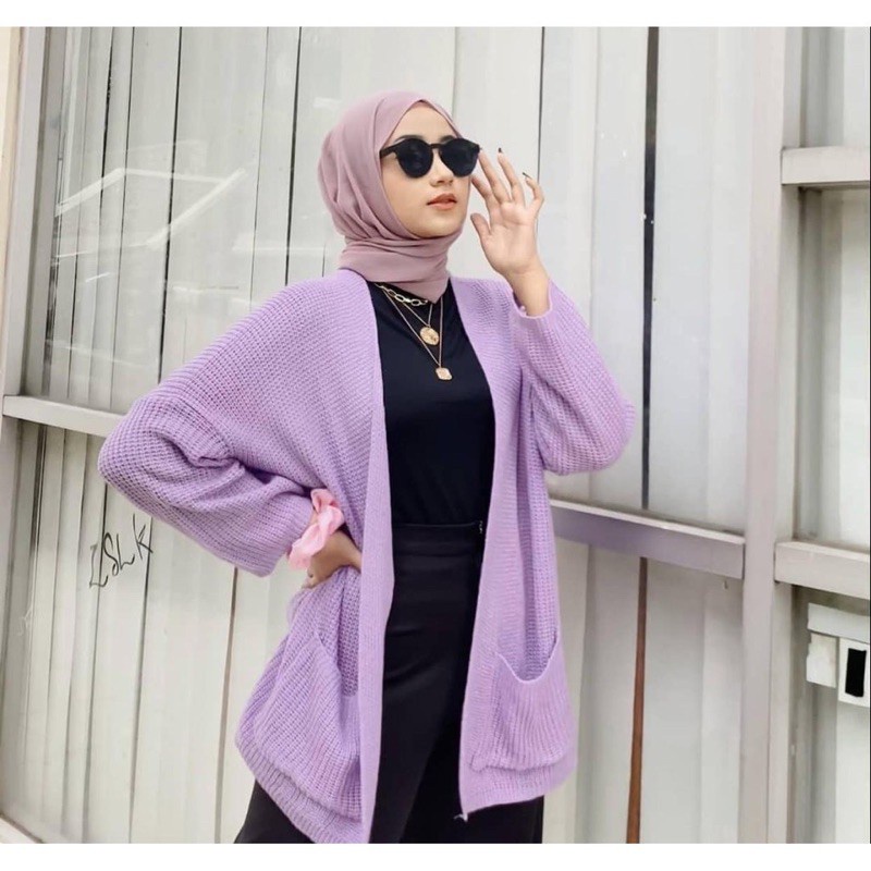Cardigan Rajut Wanita Oversize / Loocy Cardy / Cardigan Rajut 7get Tebal Premium
