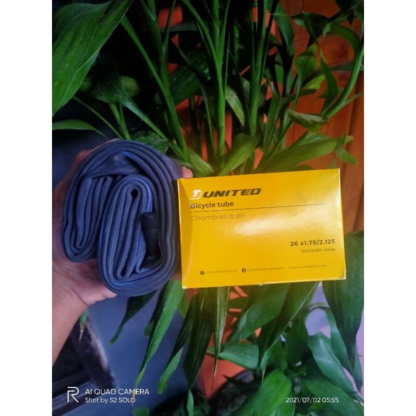 United Ban 26 x 1.75/2.125 AV ban dalam sepeda model dop motor MTB federal